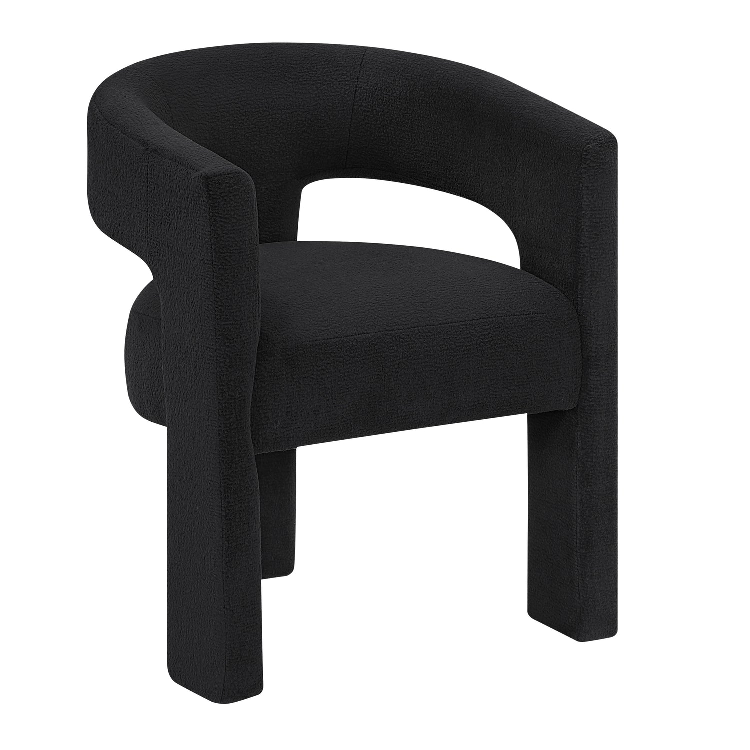 6054BKS SIDE CHAIR, BLACK, 2PC/CTN - 6054BKS