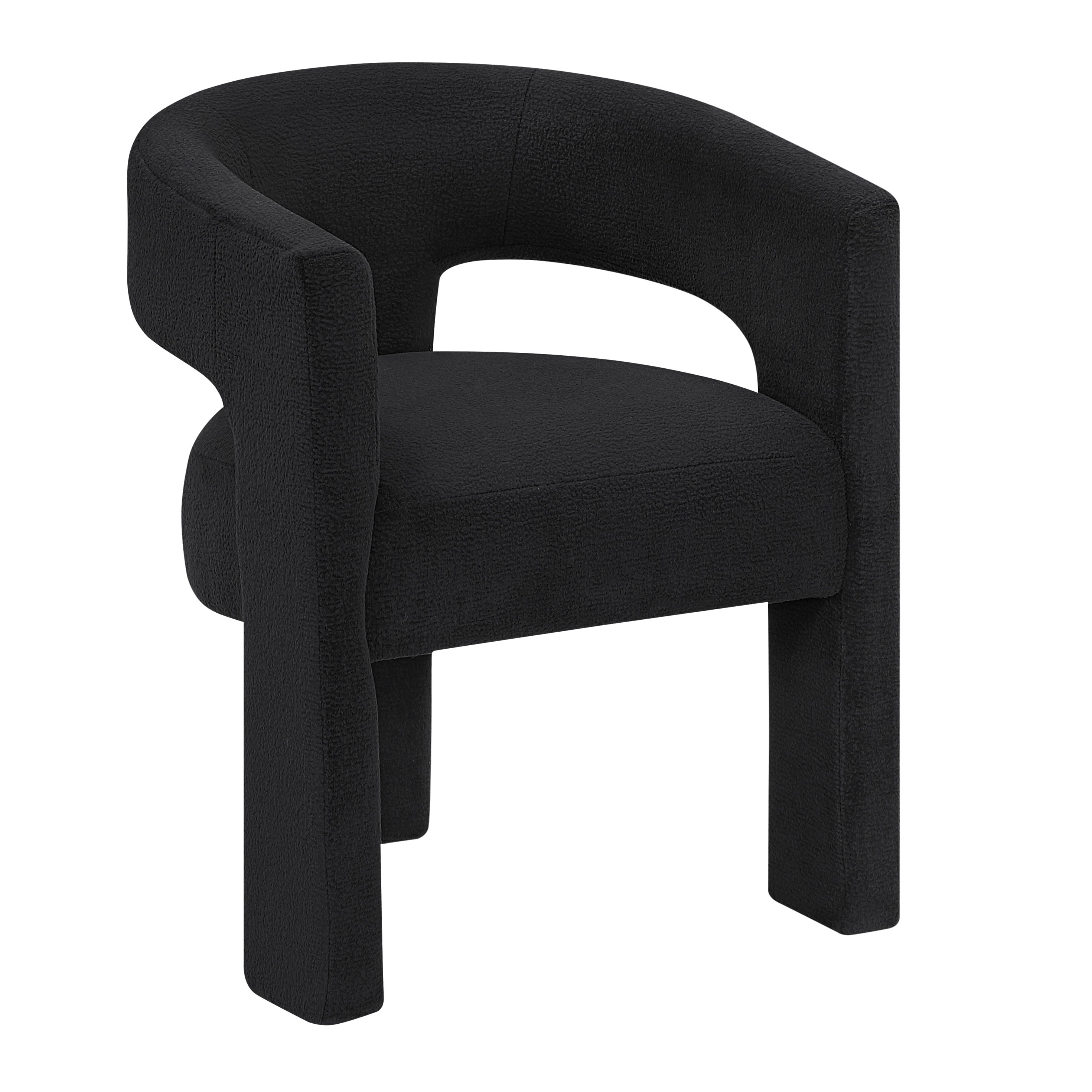 6054BKS SIDE CHAIR, BLACK, 2PC/CTN - 6054BKS