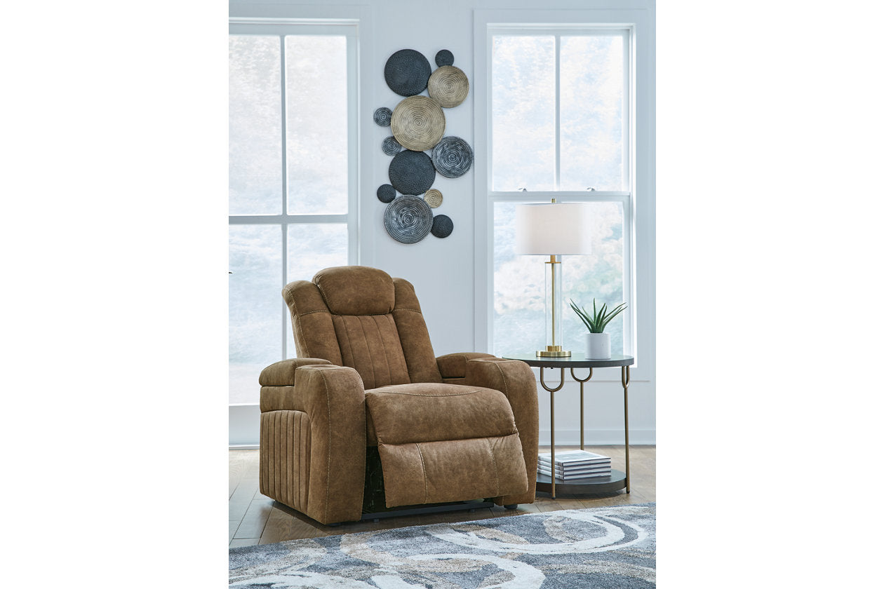 Wolfridge Brindle Power Reclining Sofa, Loveseat and Recliner -  Ashley - Luna Furniture