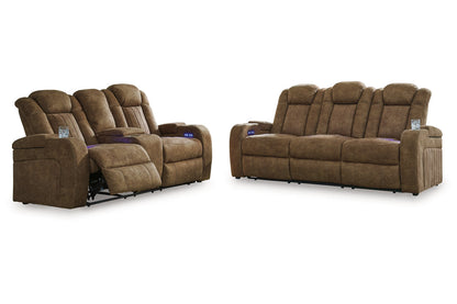 Wolfridge Brindle Power Reclining Living Room Set -  Ashley - Luna Furniture