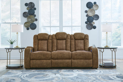Wolfridge Brindle Power Reclining Sofa, Loveseat and Recliner -  Ashley - Luna Furniture