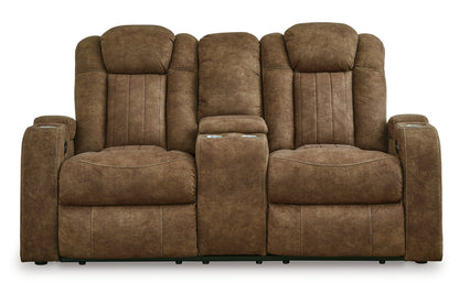 Wolfridge Brindle Power Reclining Sofa, Loveseat and Recliner -  Ashley - Luna Furniture