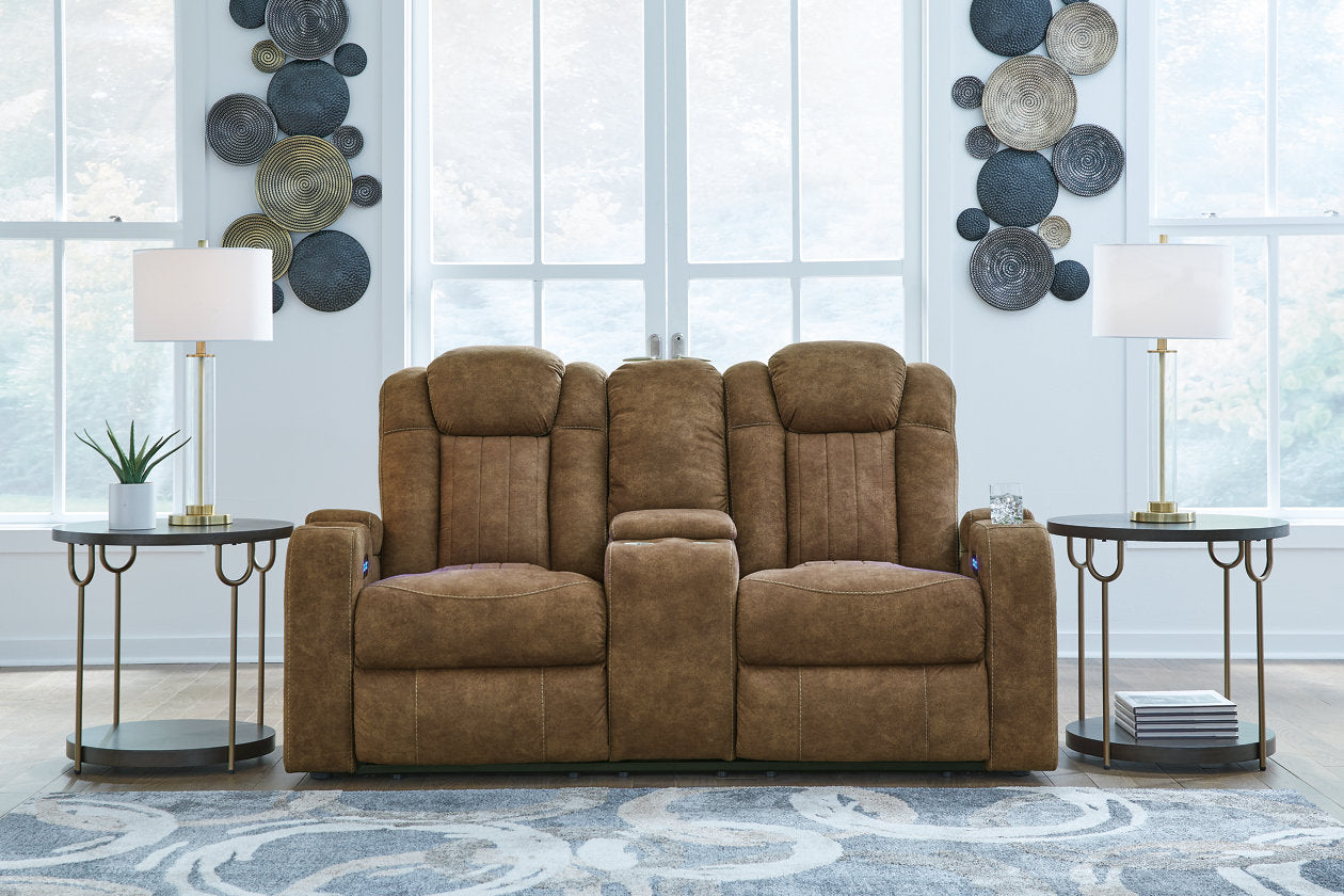 Wolfridge Brindle Power Reclining Sofa, Loveseat and Recliner -  Ashley - Luna Furniture