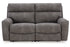 Next-Gen DuraPella Slate 2-Piece Power Reclining Sectional Loveseat -  Ashley - Luna Furniture