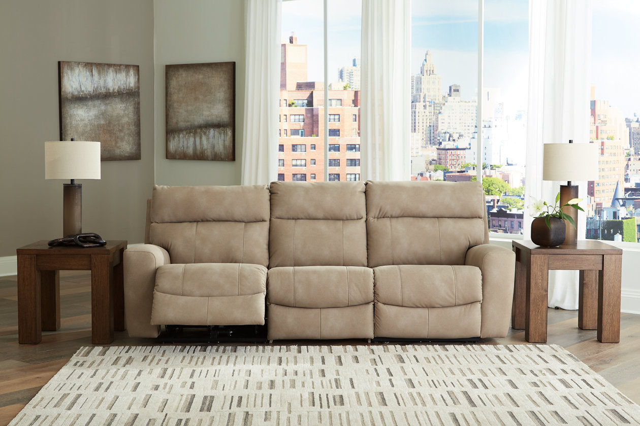 Next-Gen DuraPella Sand 3-Piece Power Reclining Sectional Sofa -  Ashley - Luna Furniture