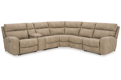 Next-Gen DuraPella Sand 6-Piece Power Reclining Sectional -  Ashley - Luna Furniture