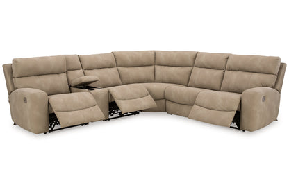Next-Gen DuraPella Sand 6-Piece Power Reclining Sectional -  Ashley - Luna Furniture