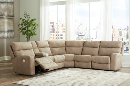 Next-Gen DuraPella Sand 6-Piece Power Reclining Sectional -  Ashley - Luna Furniture