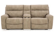 Next-Gen DuraPella Sand 3-Piece Power Reclining Sectional Loveseat with Console -  Ashley - Luna Furniture