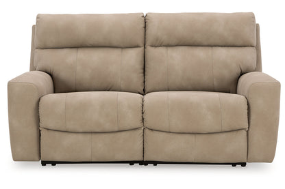 Next-Gen DuraPella Sand 2-Piece Power Reclining Sectional Loveseat -  Ashley - Luna Furniture