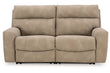 Next-Gen DuraPella Sand 2-Piece Power Reclining Sectional Loveseat -  Ashley - Luna Furniture