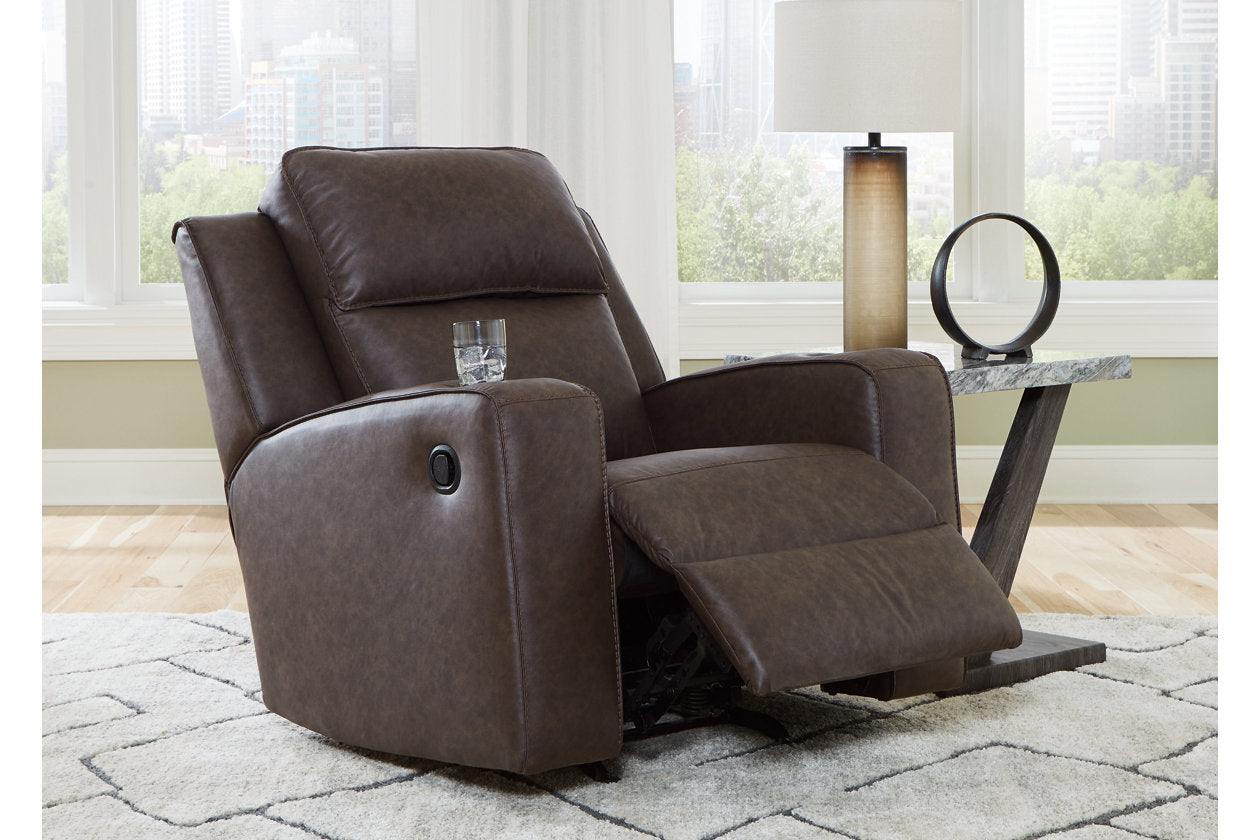 Lavenhorne Umber Reclining Sofa, Loveseat and Recliner -  Ashley - Luna Furniture