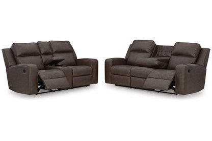 Lavenhorne Umber Reclining Living Room Set -  Ashley - Luna Furniture