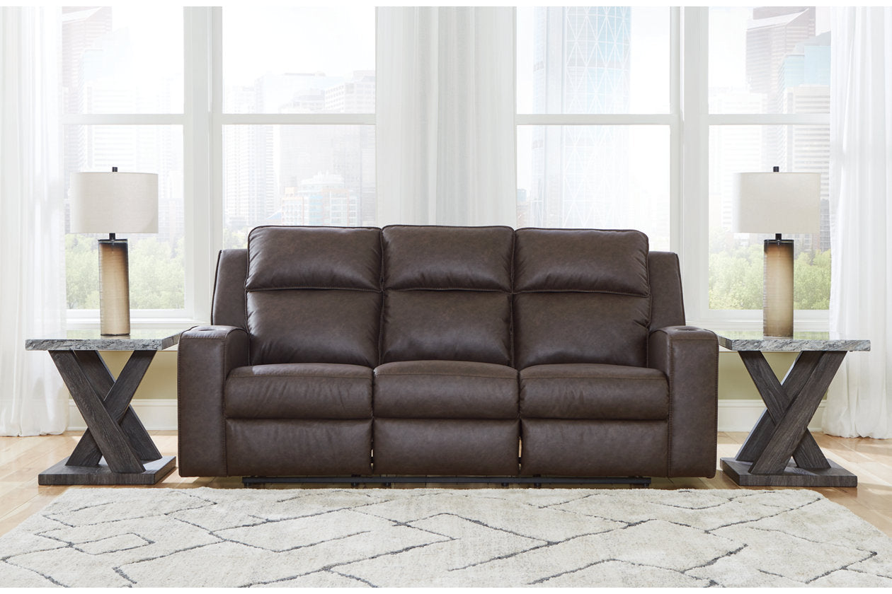 Lavenhorne Umber Reclining Sofa, Loveseat and Recliner -  Ashley - Luna Furniture