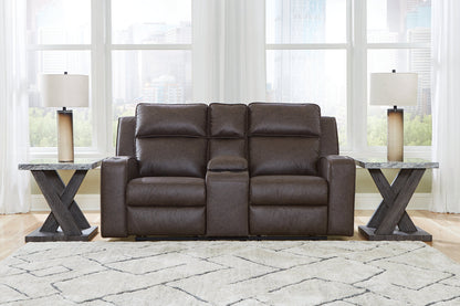 Lavenhorne Umber Reclining Sofa, Loveseat and Recliner -  Ashley - Luna Furniture