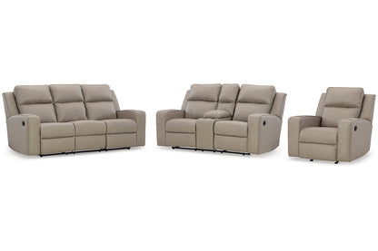 Lavenhorne Pebble Reclining Sofa, Loveseat and Recliner -  Ashley - Luna Furniture