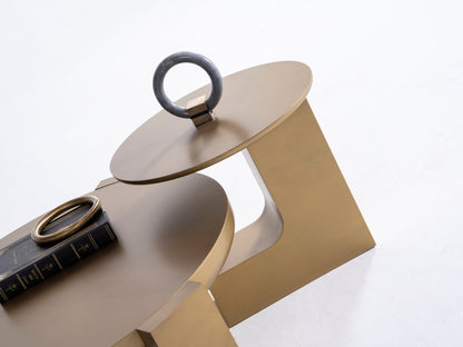 674 Gold Coffee with End Table [ETA: 3/15] - 674-675 GOLD - COFEND