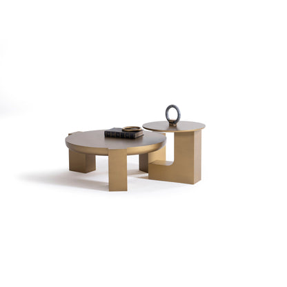 674 Gold Coffee with End Table [ETA: 3/15] - 674-675 GOLD - COFEND