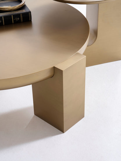 674 Gold Coffee with End Table [ETA: 3/15] - 674-675 GOLD - COFEND