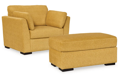 Keerwick  Oversized Chair and Ottoman -  Ashley - Luna Furniture
