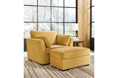 Keerwick  Oversized Chair and Ottoman -  Ashley - Luna Furniture