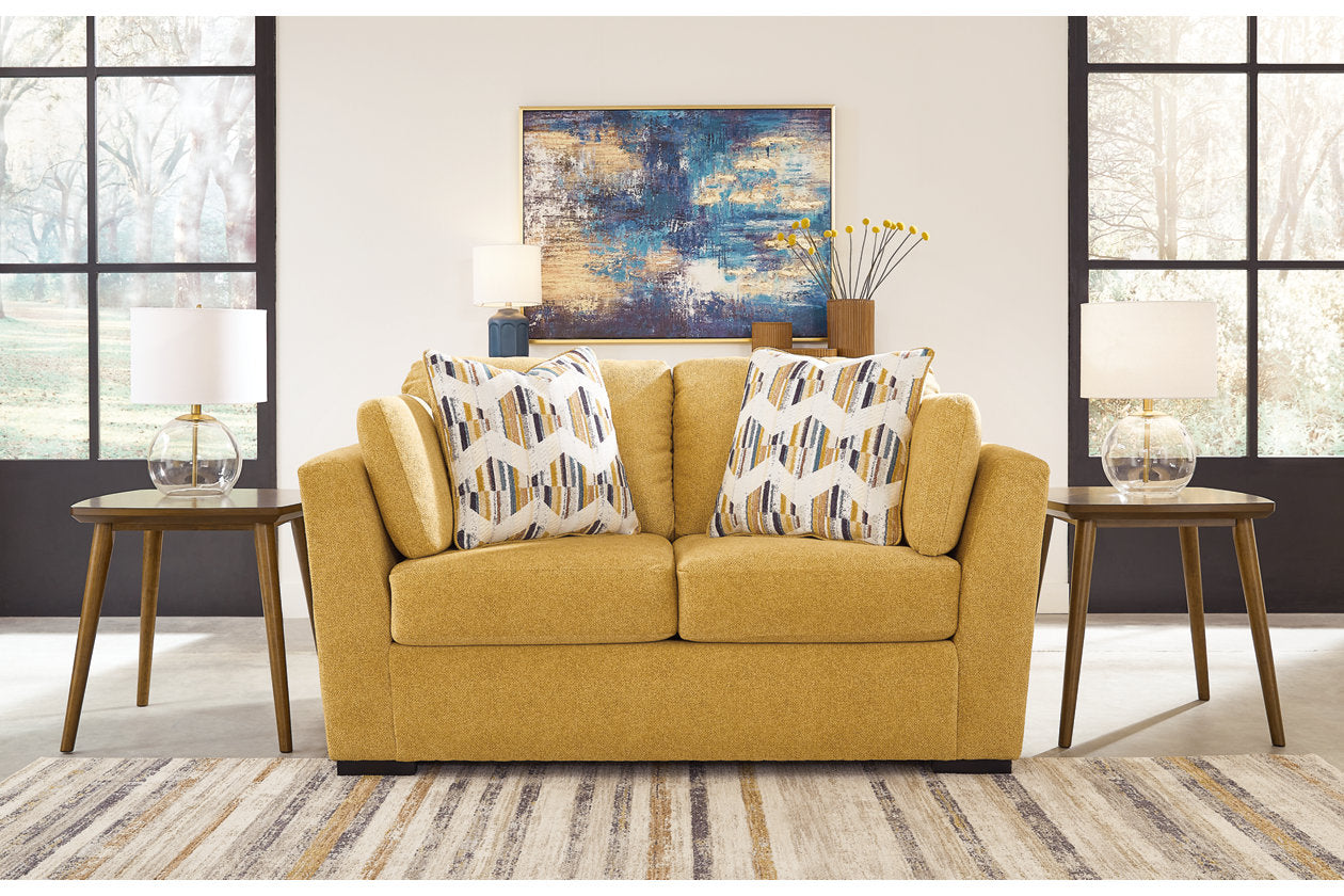 Keerwick Sunflower Living Room Set -  Ashley - Luna Furniture