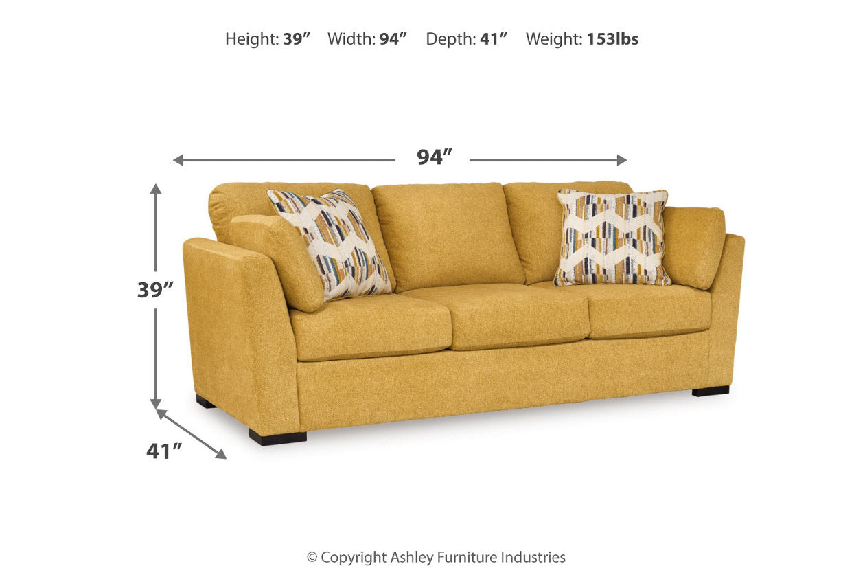 Keerwick Sunflower Living Room Set -  Ashley - Luna Furniture