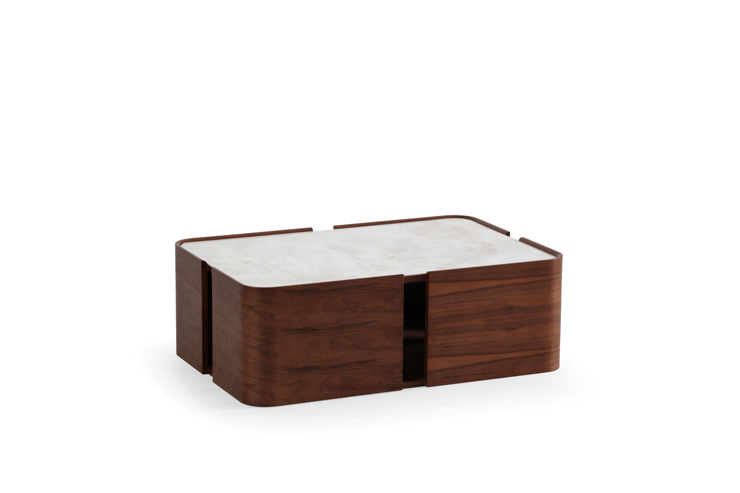 678 Walnut Marble Coffee Table - 678WALNUTMB-COF