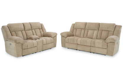 Tip-Off Wheat Power Reclining Living Room Set -  Ashley - Luna Furniture
