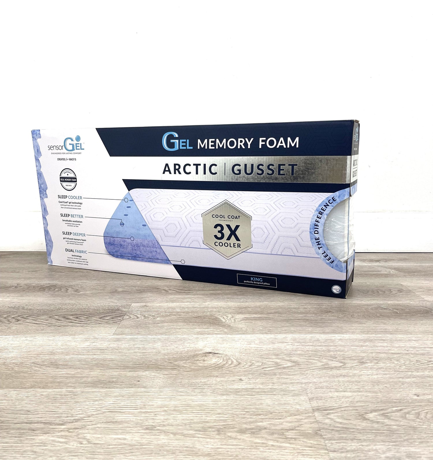 70082 - Gel Memory Foam KING PILLOW - 70082