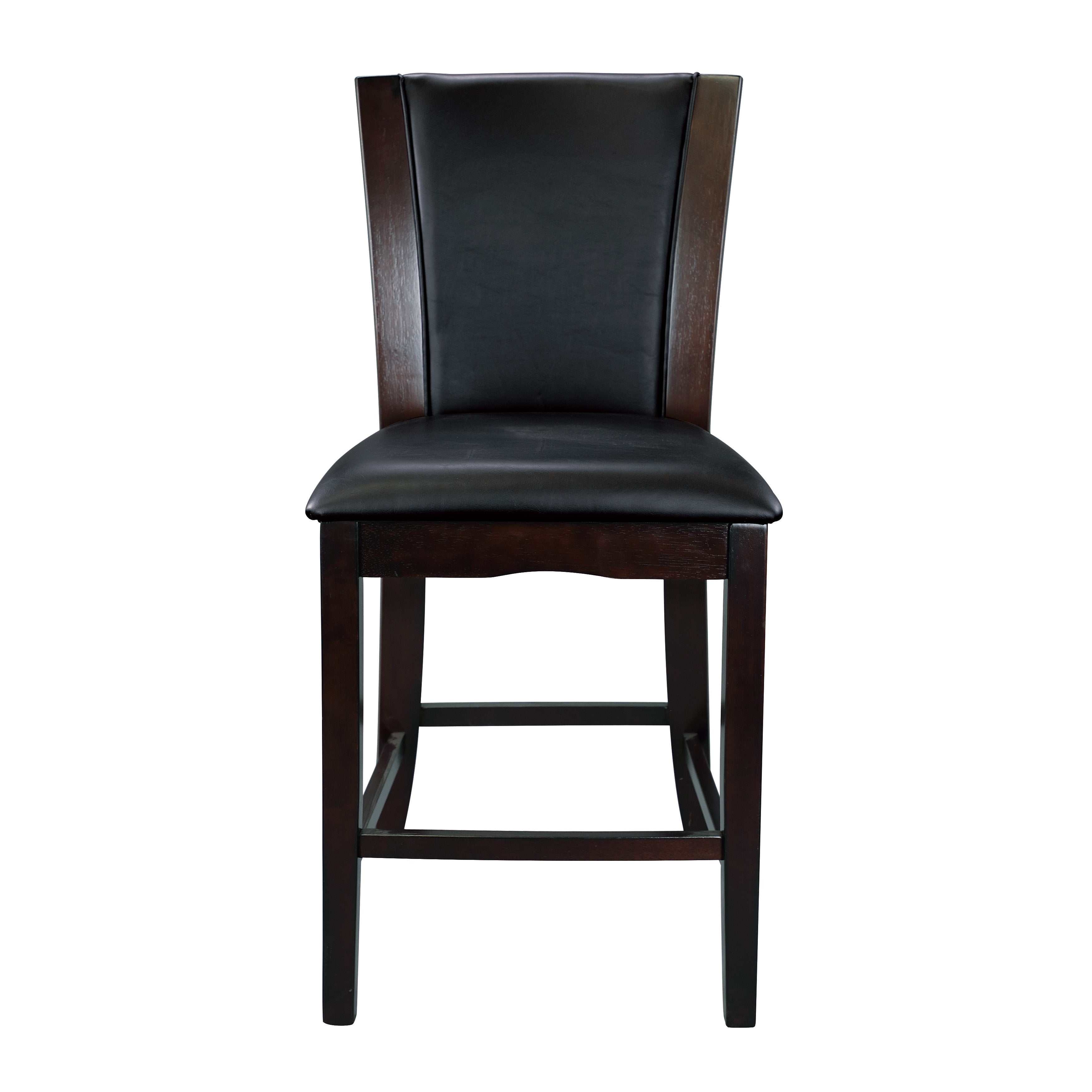 Daisy Espresso/Dark Brown 5-Piece 48" Glass-Top Round Counter Height Set from Homelegance - Luna Furniture
