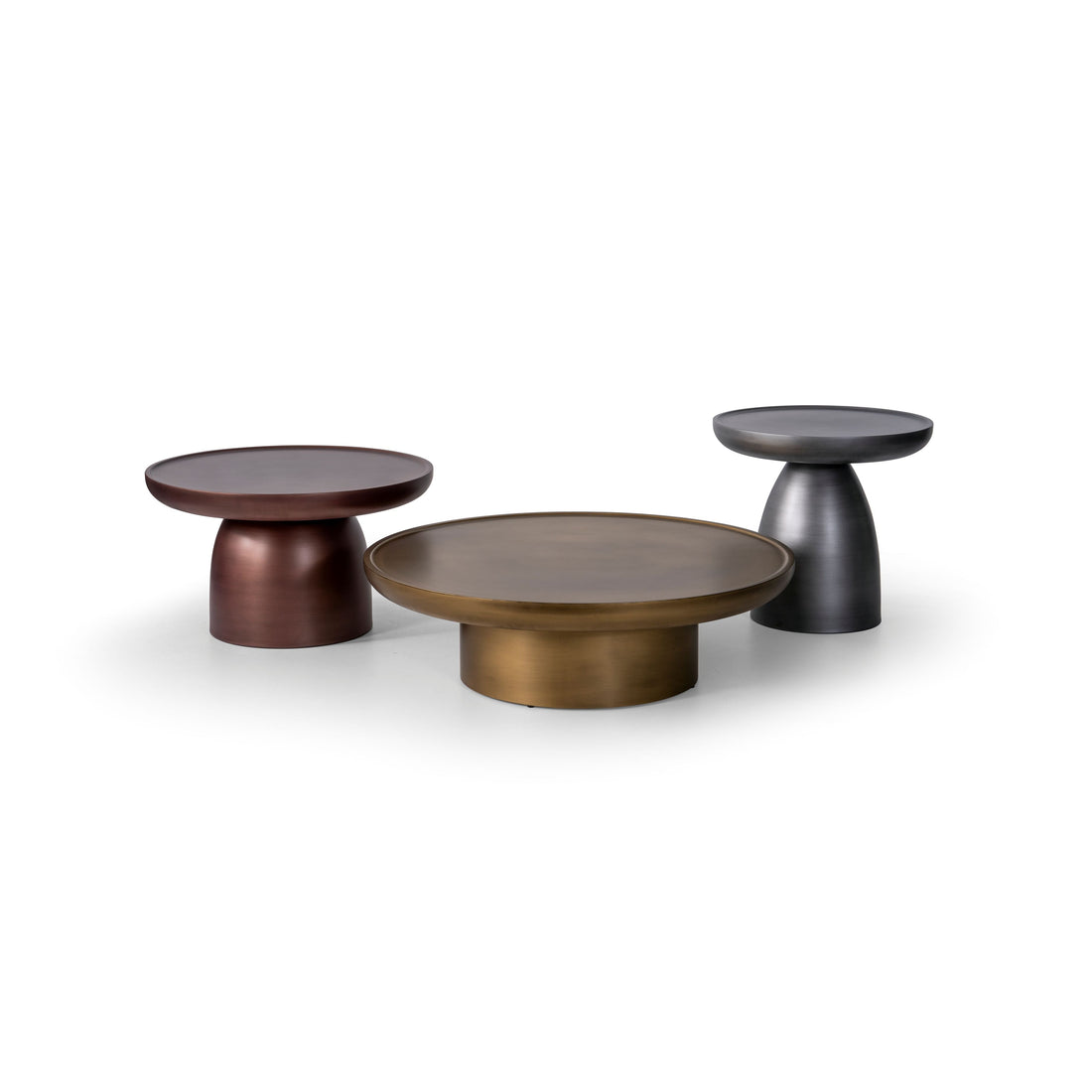 719 Gold Bronze Silver Coffee Table Set [ETA: 3/15] - 719GBS-COFSET