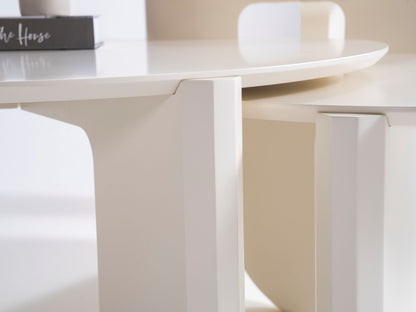 720 Cream 3 Pc Coffee Table Set [ETA: 3/15] - 720CREAM-COFSET