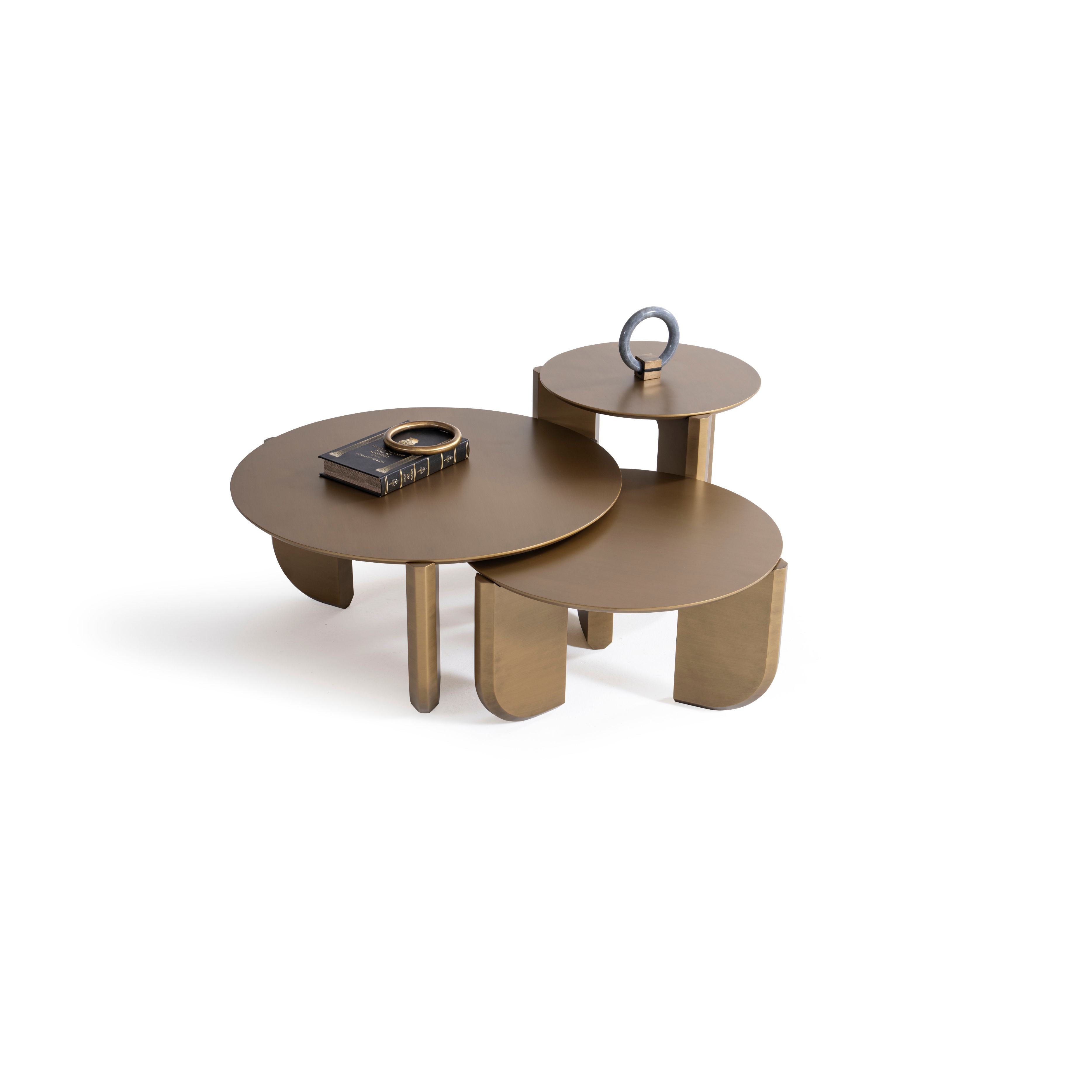 720 Gold 3 Pc Coffee Table Set [ETA: 3/15] - 720GOLD-COFSET