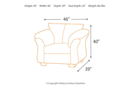 Darcy Cobblestone Sofa and Chair -  Ashley - Luna Furniture