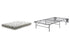 8 Inch Chime Innerspring Mattress with Foundation in White - PKG010247