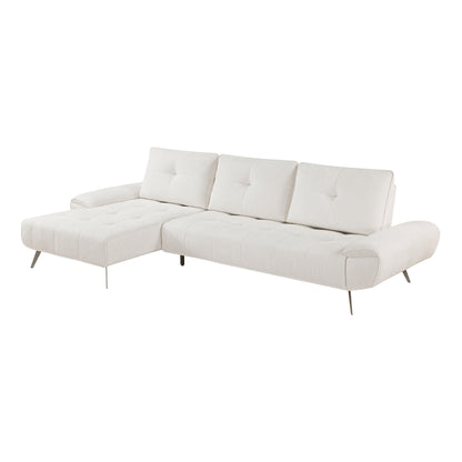 8400BEG*2LC2R (2)2-Piece Sectional with Left Chaise and Dual-position Backs for Adjustable Seat Depth - 8400BEG*2LC2R