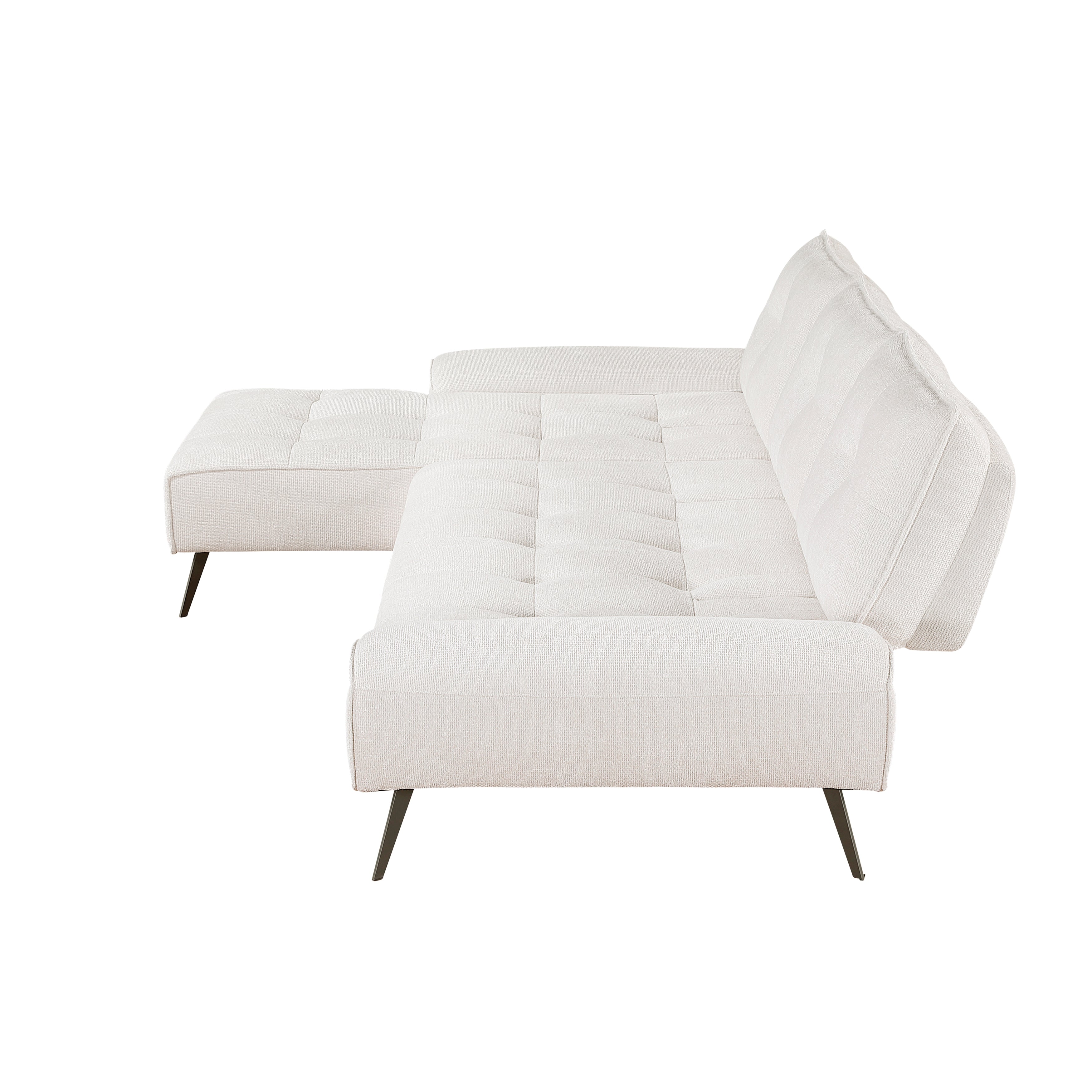 8400BEG*2LC2R (2)2-Piece Sectional with Left Chaise and Dual-position Backs for Adjustable Seat Depth - 8400BEG*2LC2R