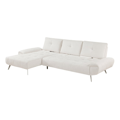 8400BEG*2LC2R (2)2-Piece Sectional with Left Chaise and Dual-position Backs for Adjustable Seat Depth - 8400BEG*2LC2R
