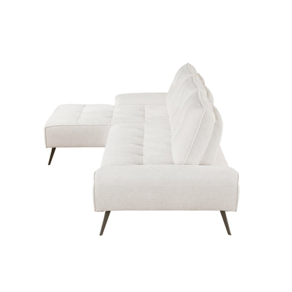 8400BEG*2LC2R (2)2-Piece Sectional with Left Chaise and Dual-position Backs for Adjustable Seat Depth - 8400BEG*2LC2R