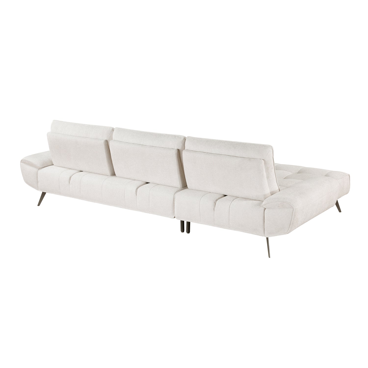 8400BEG*2LC2R (2)2-Piece Sectional with Left Chaise and Dual-position Backs for Adjustable Seat Depth - 8400BEG*2LC2R