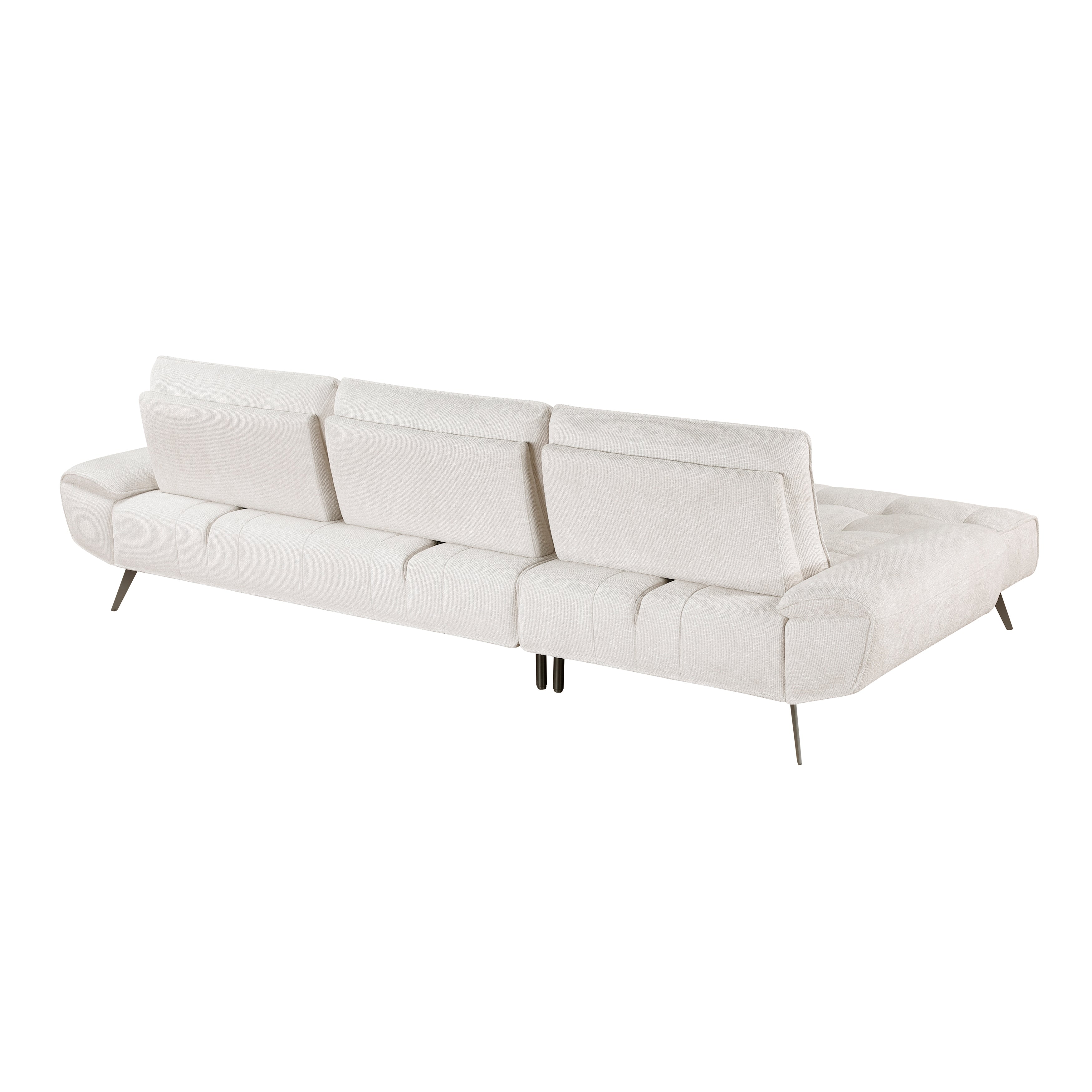 8400BEG*2LC2R (2)2-Piece Sectional with Left Chaise and Dual-position Backs for Adjustable Seat Depth - 8400BEG*2LC2R