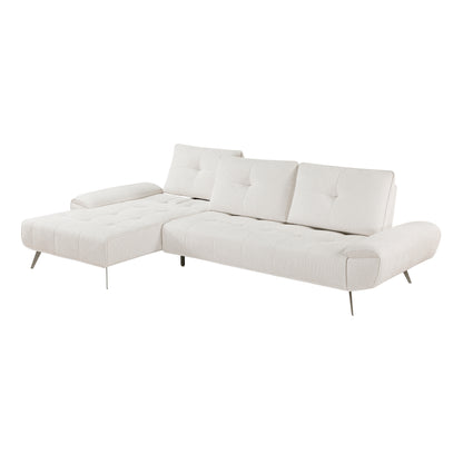 8400BEG*2LC2R (2)2-Piece Sectional with Left Chaise and Dual-position Backs for Adjustable Seat Depth - 8400BEG*2LC2R