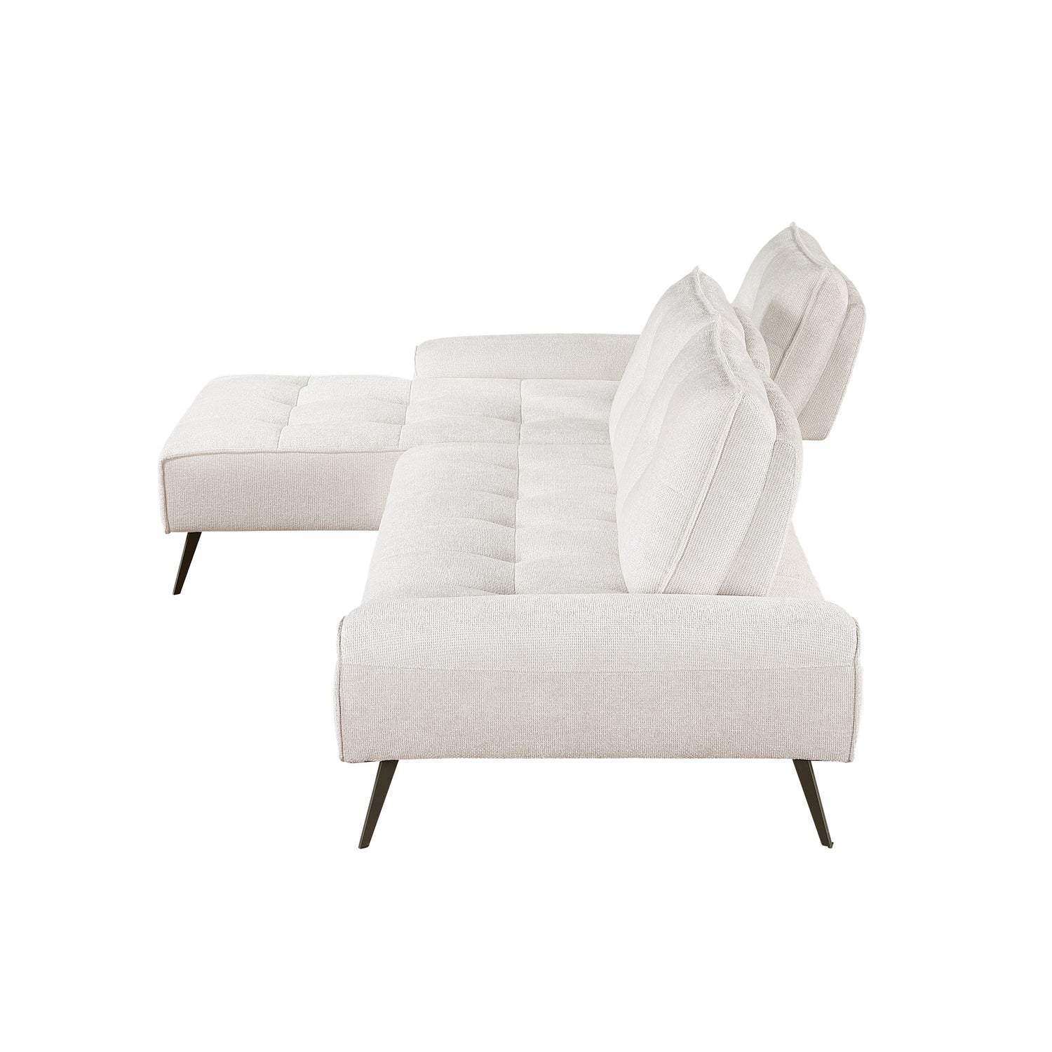 8400BEG*2LC2R (2)2-Piece Sectional with Left Chaise and Dual-position Backs for Adjustable Seat Depth - 8400BEG*2LC2R