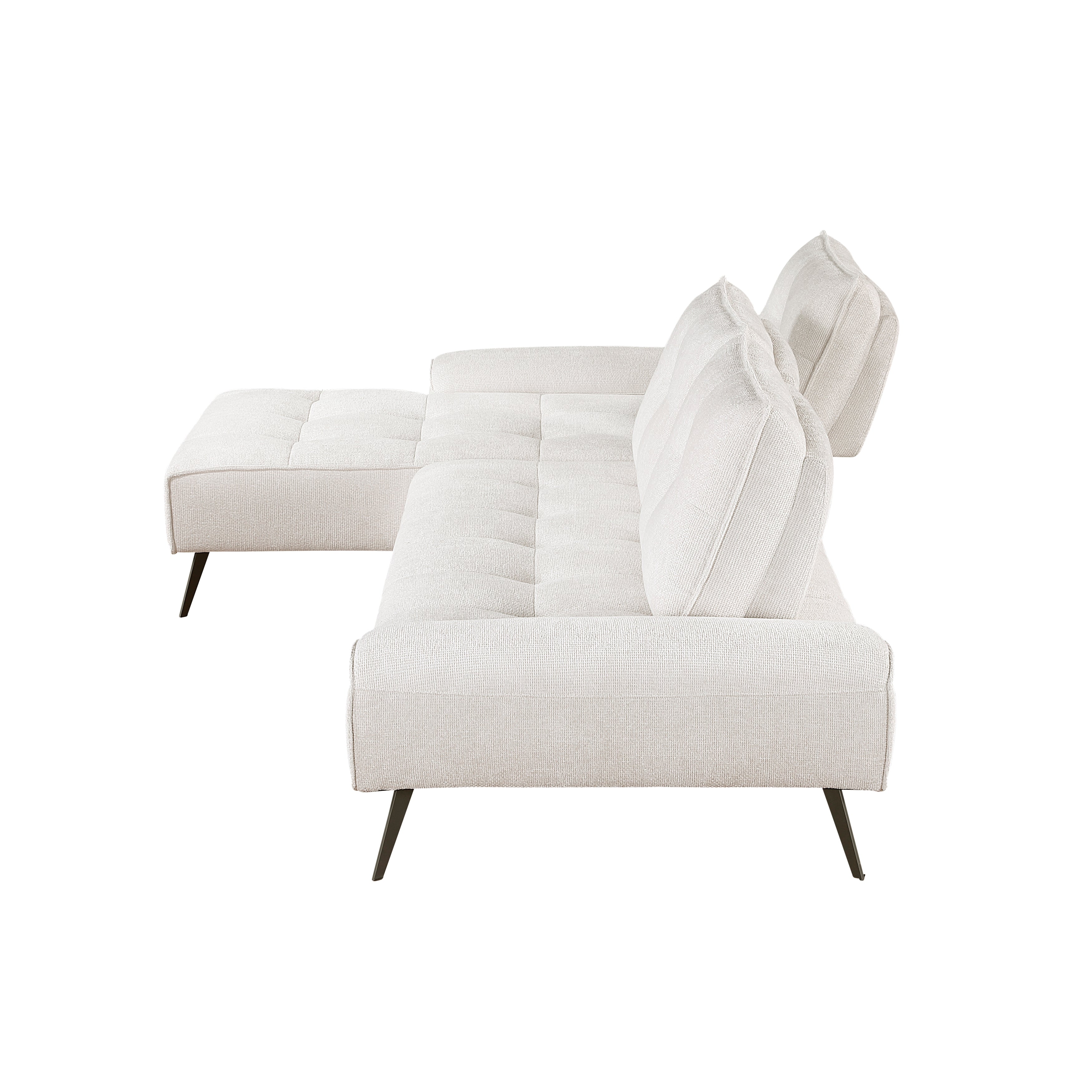 8400BEG*2LC2R (2)2-Piece Sectional with Left Chaise and Dual-position Backs for Adjustable Seat Depth - 8400BEG*2LC2R