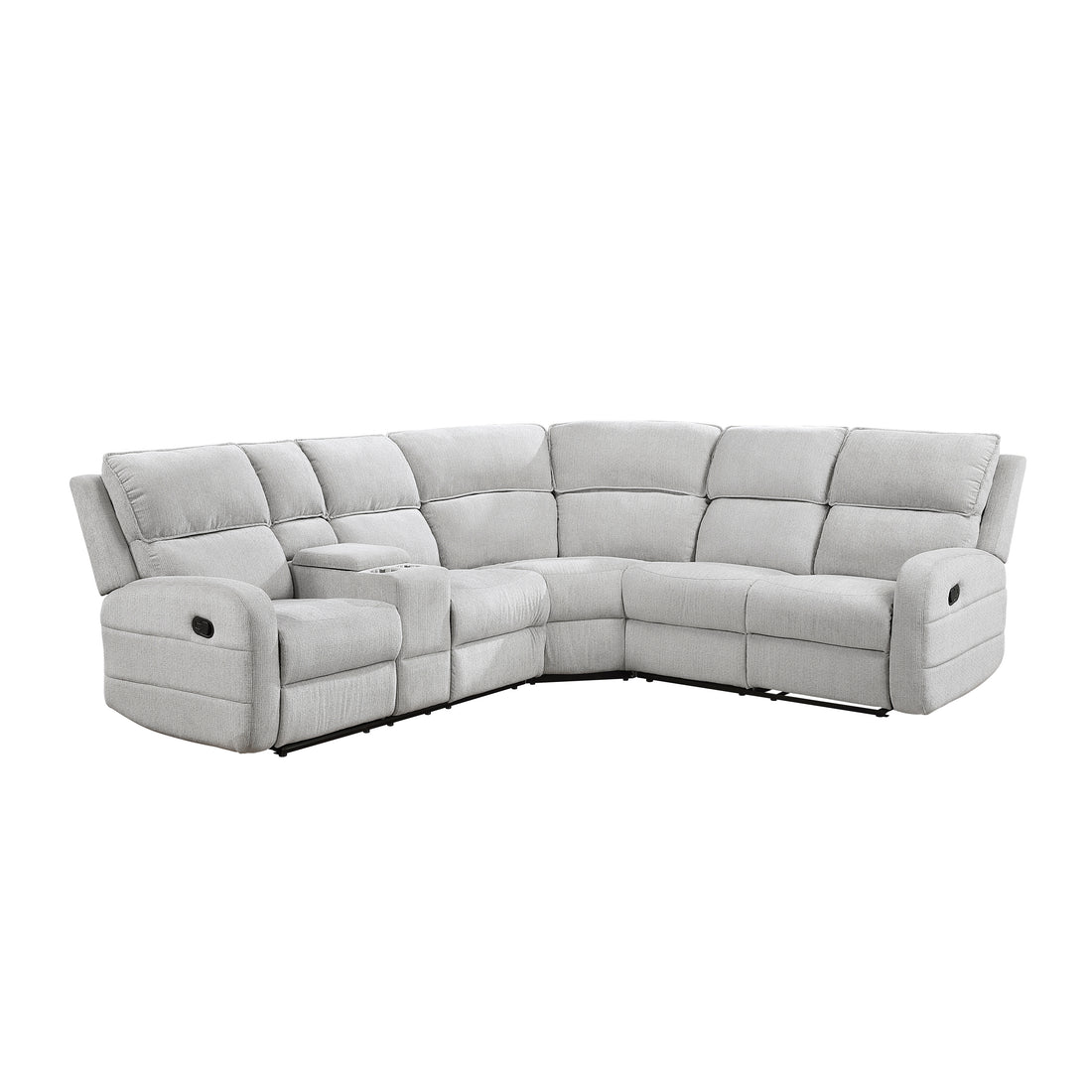 8406GY*SC (3)3-Piece Sectional with Left Console - 8406GY*SC
