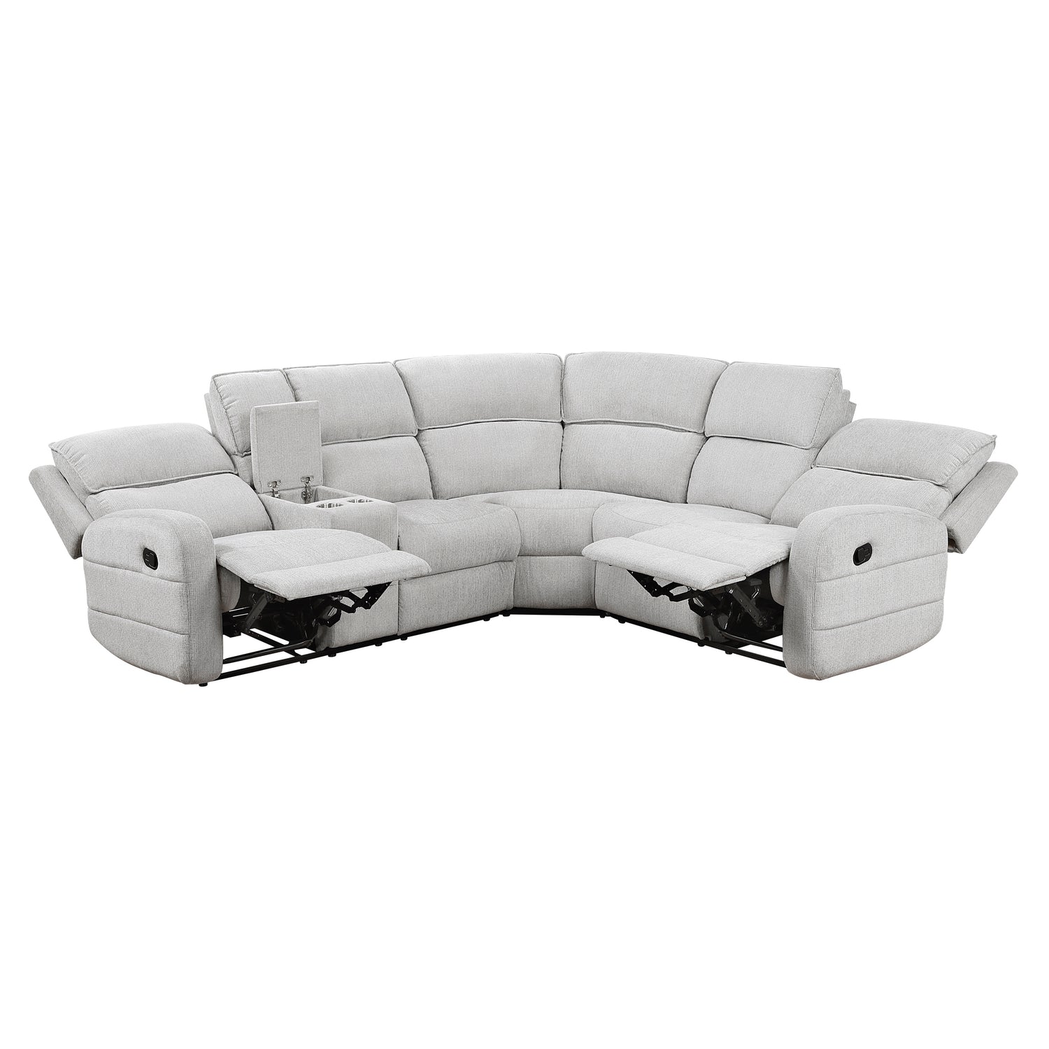 8406GY*SC (3)3-Piece Sectional with Left Console - 8406GY*SC