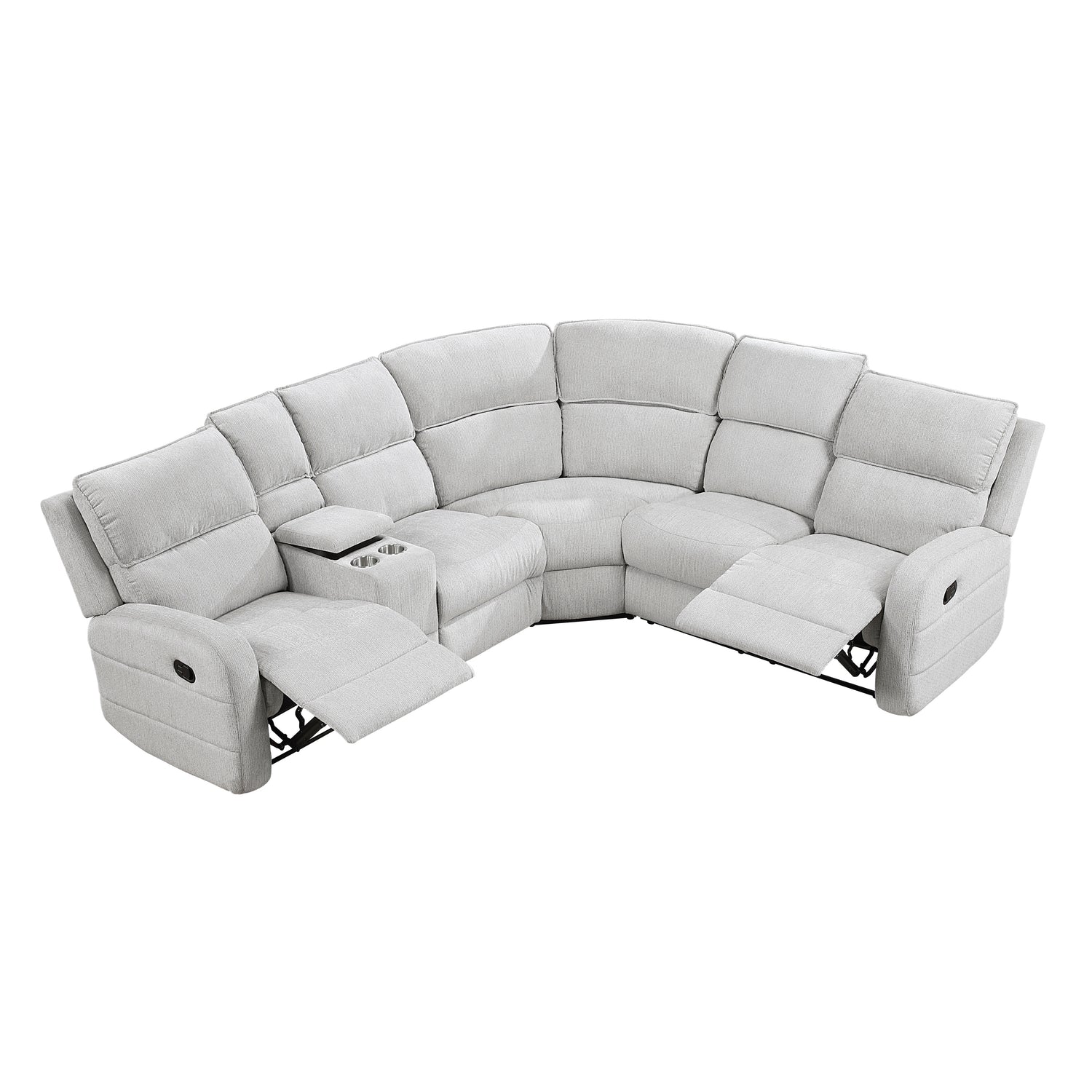 8406GY*SC (3)3-Piece Sectional with Left Console - 8406GY*SC