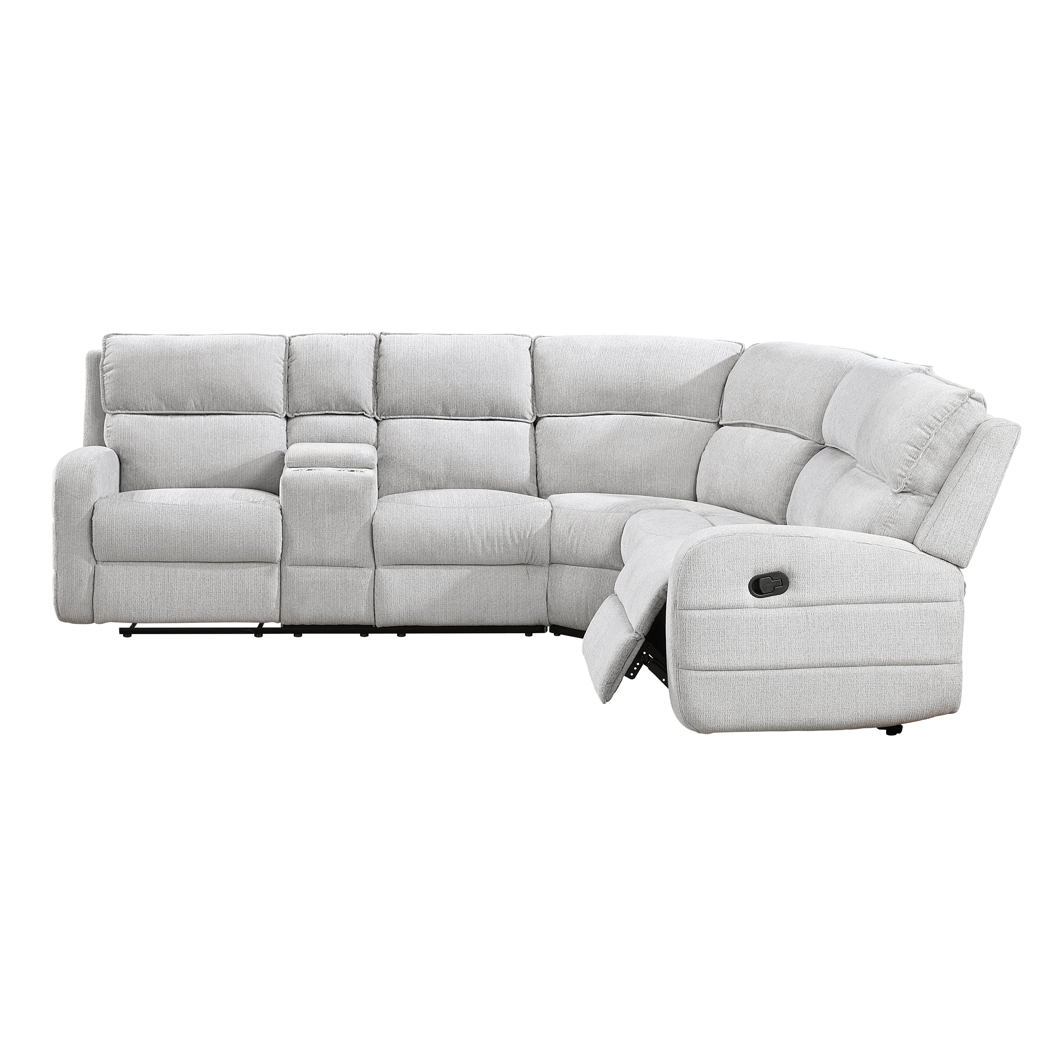 8406GY*SC (3)3-Piece Sectional with Left Console - 8406GY*SC