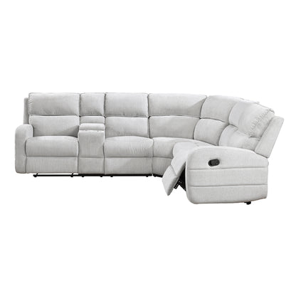 8406GY*SC (3)3-Piece Sectional with Left Console - 8406GY*SC